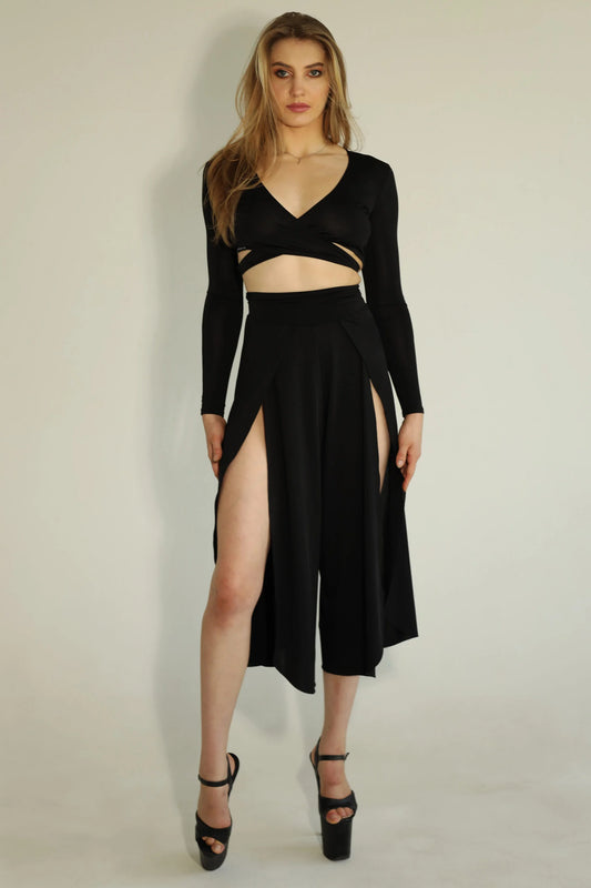 Culottes 開岔裙 長裙 純色