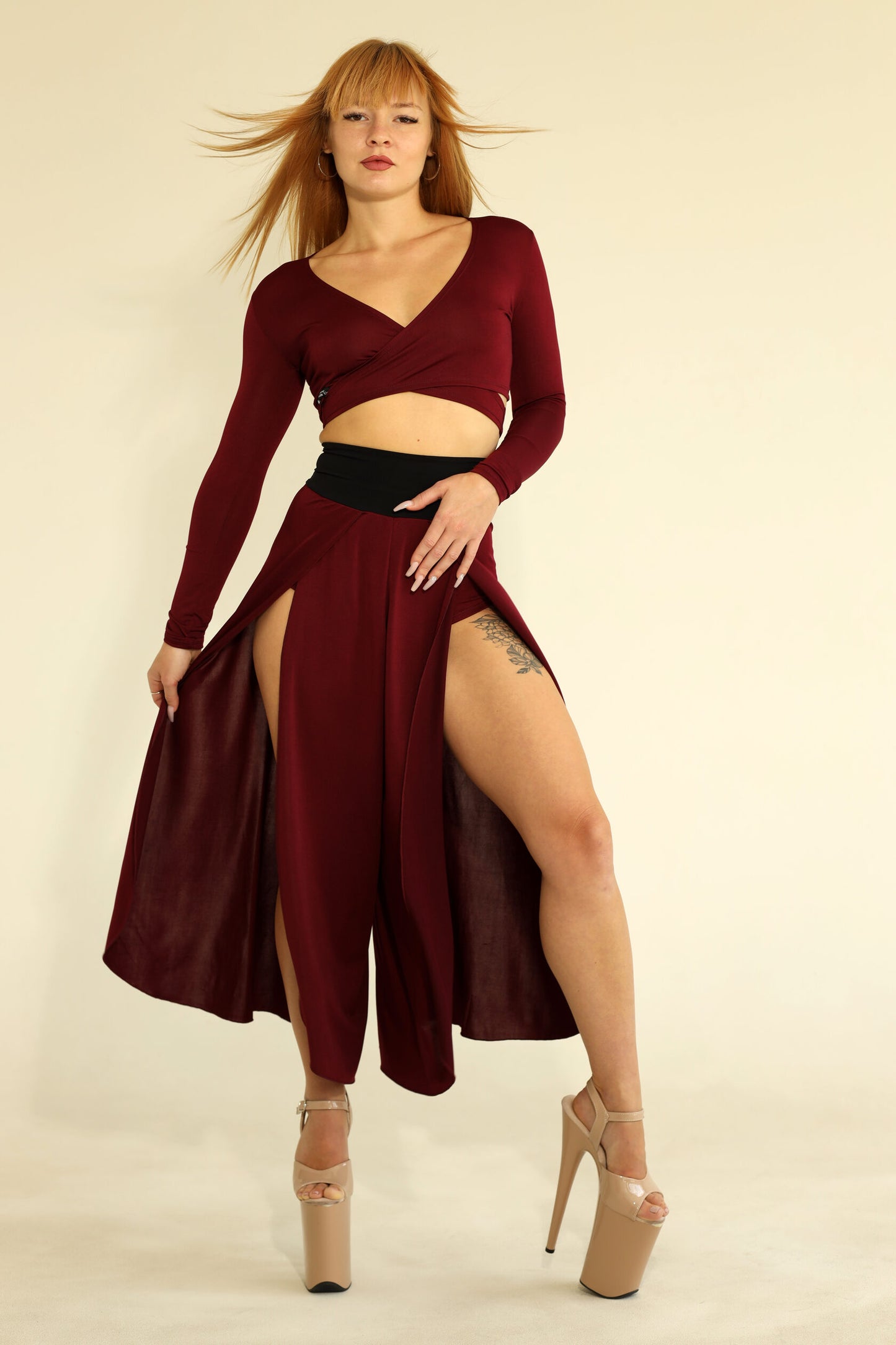 Culottes 開岔裙 長裙 純色