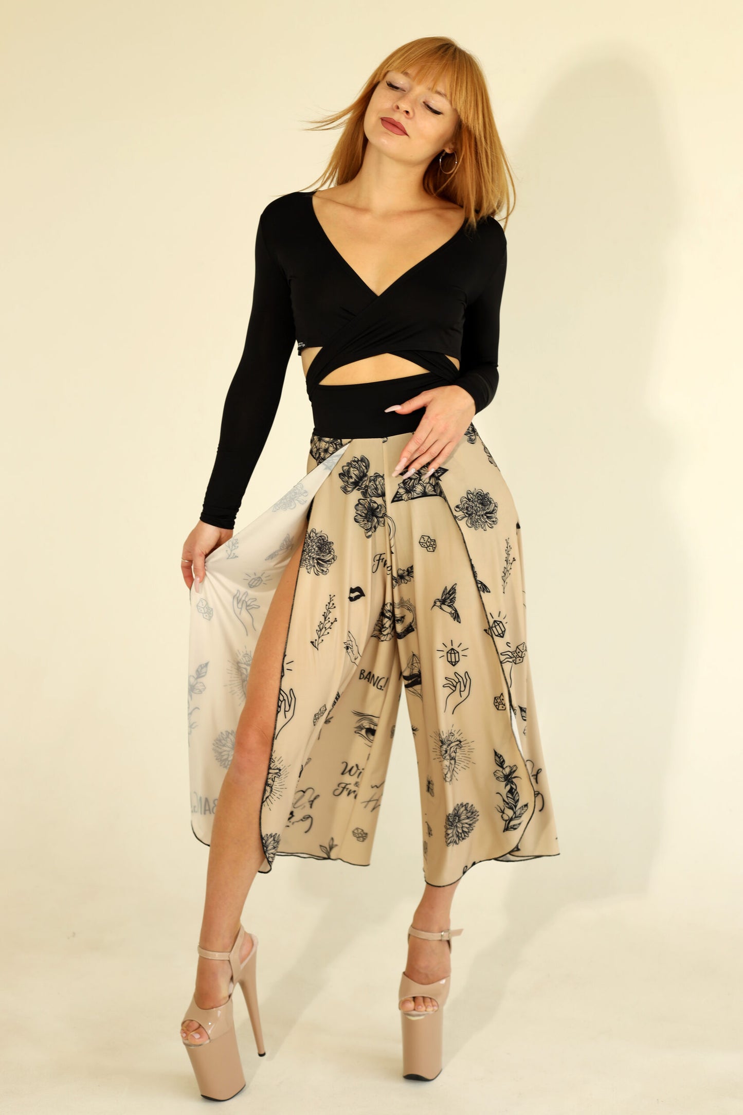 Culottes 開岔裙 長裙 純色