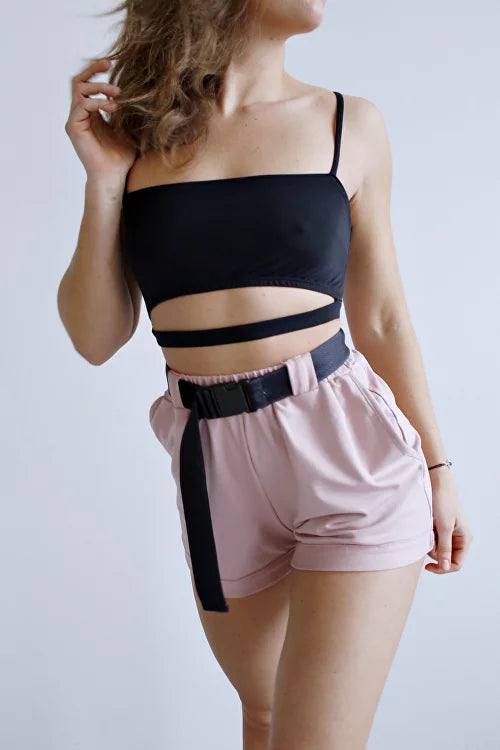 EXO - SHORTS 造型短褲附腰帶 (98)