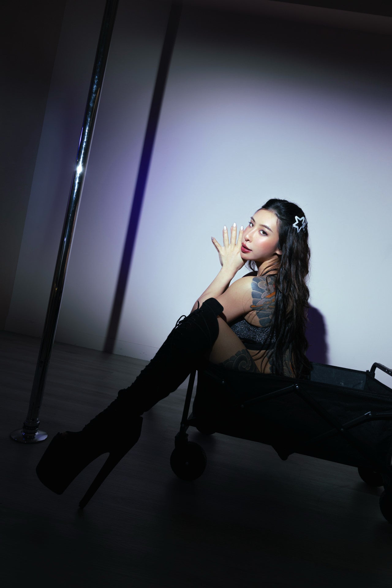 PANPOLE| 黑銀酷炫鏈條套裝 Black and sliver