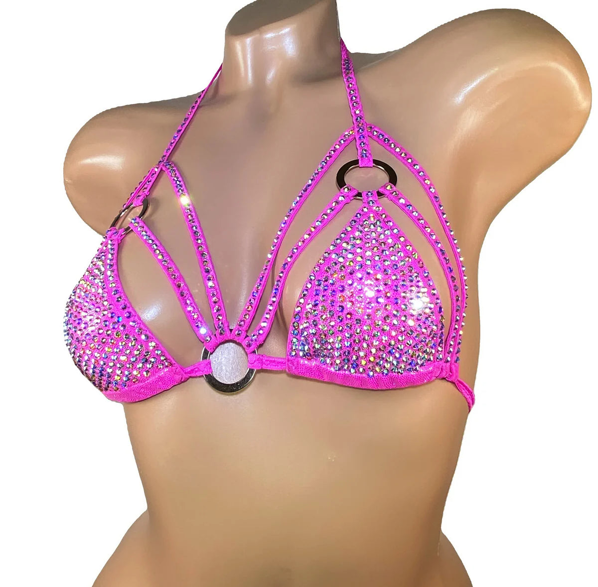 BSB - Rhinestone Bra Top Stripper outfits 上衣 -G