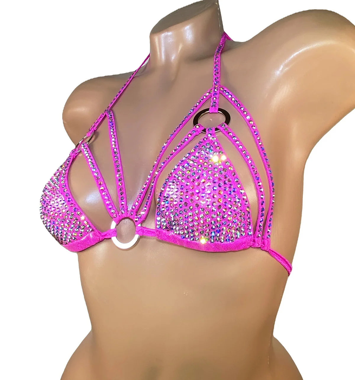 BSB - Rhinestone Bra Top Stripper outfits 上衣 -G