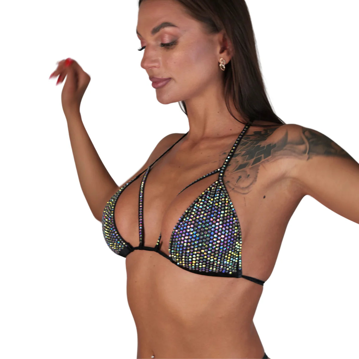 BSB -Rhinestone Bra Top Stripper outfits 上衣 -Q (滿版鑽)