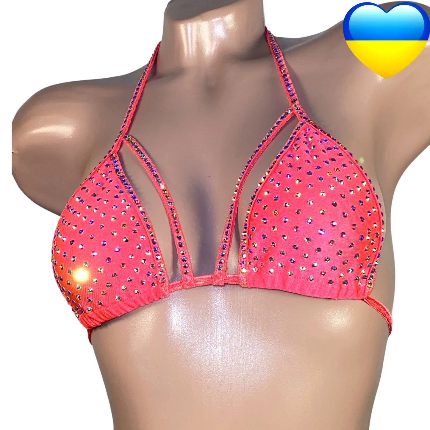 BSB - Rhinestone Bra Top Stripper outfits上衣 -B