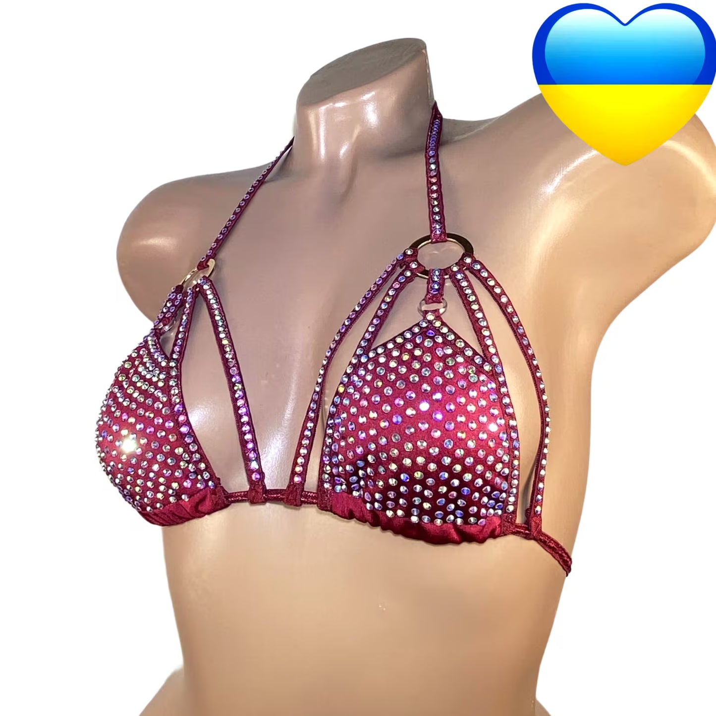BSB - Rhinestone Bra Top Stripper outfits 上衣 -M