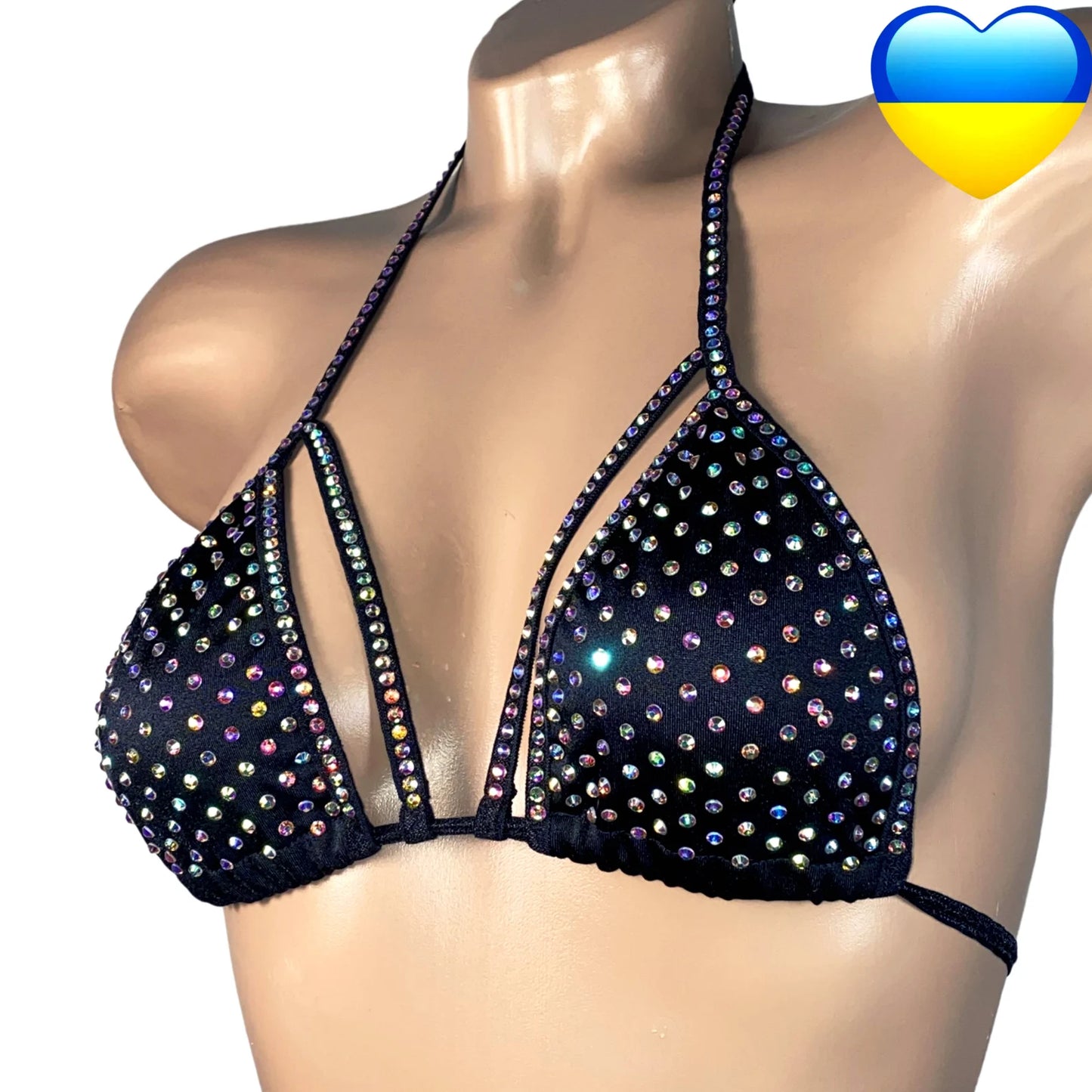 BSB - Rhinestone Bra Top Stripper outfits上衣 -B