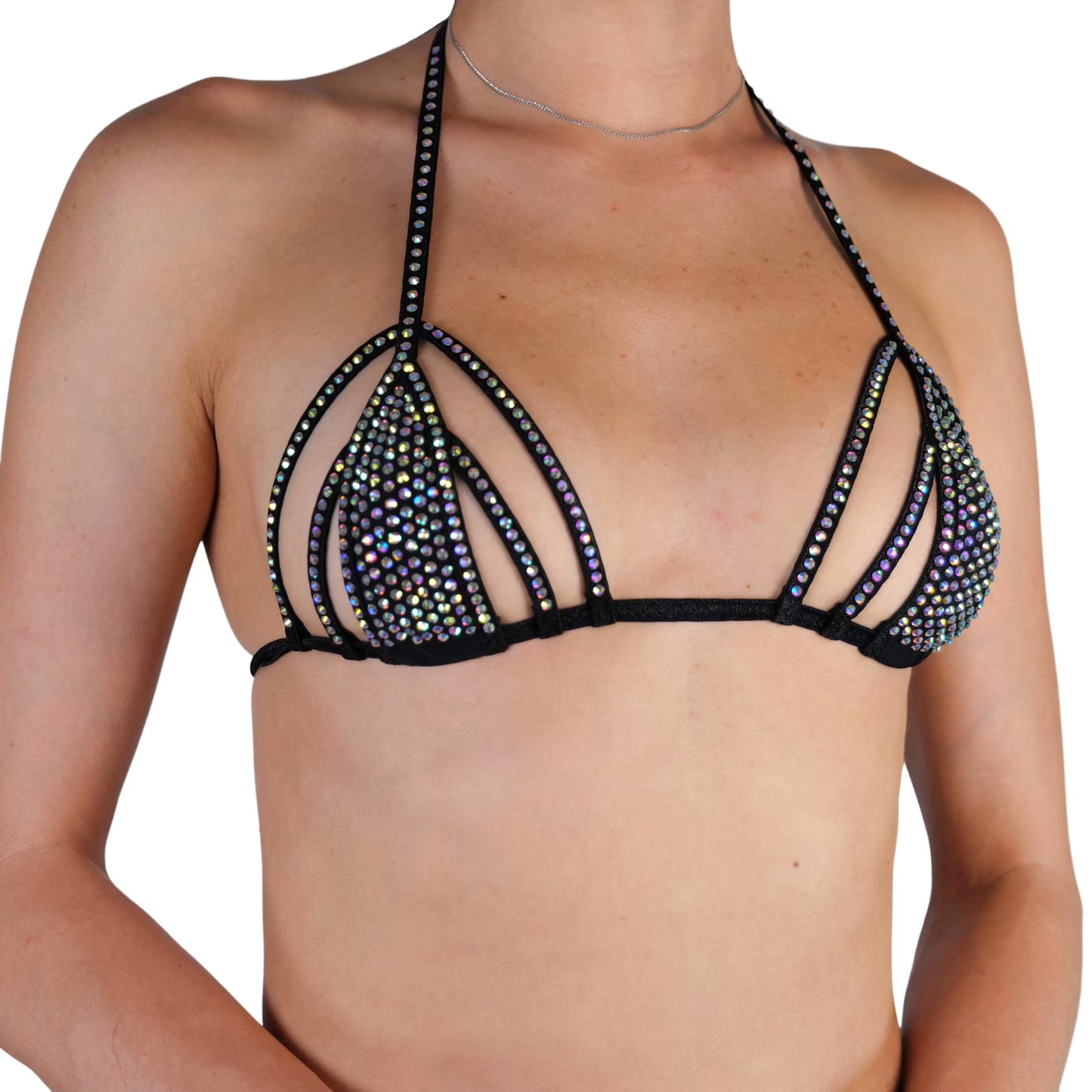 BSB - Rhinestone Bra Top Stripper outfits 上衣 -R