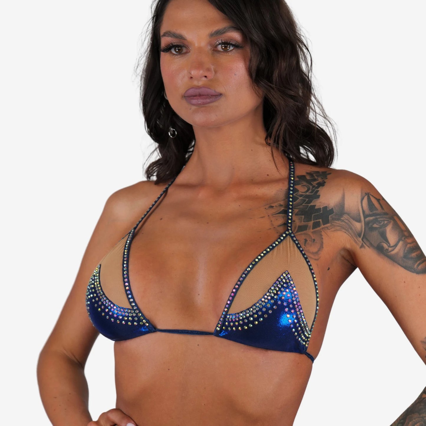 BSB - Rhinestone Bra Top Stripper outfits 上衣 -P