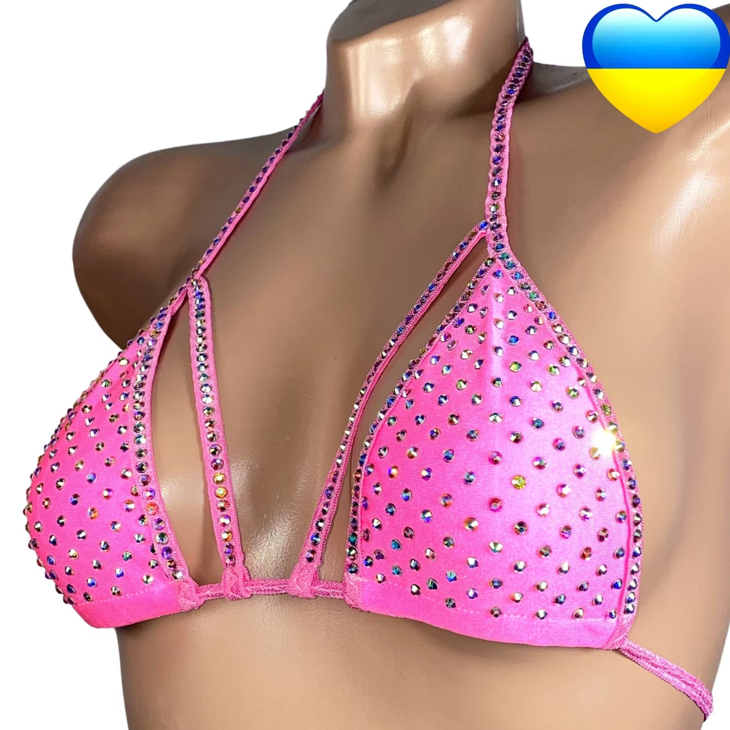 BSB - Rhinestone Bra Top Stripper outfits上衣 -B