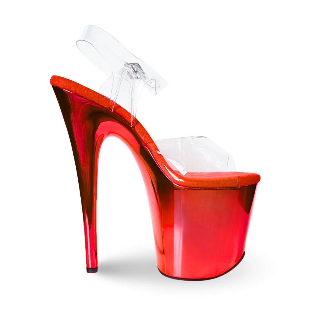 Jewel Heels - 特選款式 CHROME Red 紅色 - 8 吋 / 20 公分