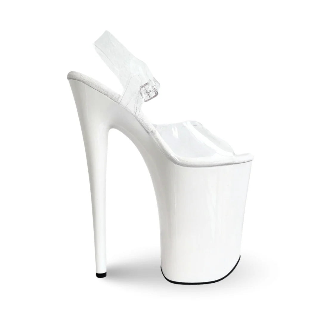 Jewel Heels - 特選款式 Glossy White 白色 - 9 吋 / 23 公分