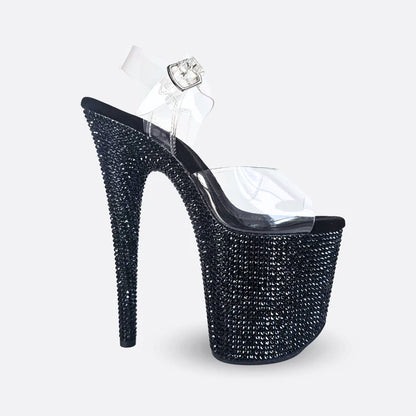 Jewel Heels - IDOL Black Stardust - 8 吋 / 20 公分