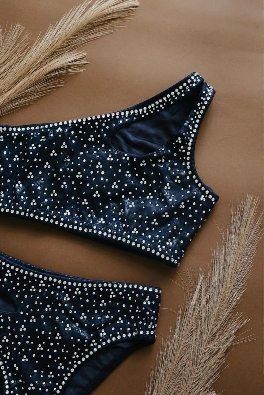 Pole Mania - Rhinestones - Python Black Leo 閃鑽