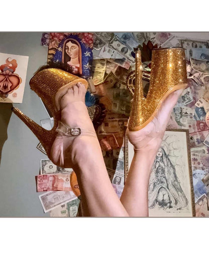 Jewel Heels  - IDOL Gold Stardust - 8 吋 / 20 公分