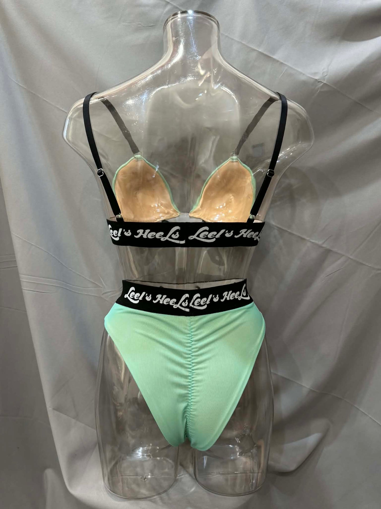現貨 -Leels Heels 綠紗膚底套裝 #21