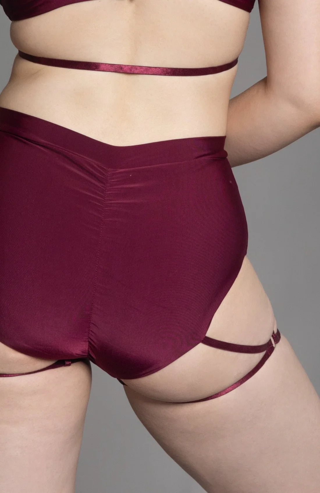 澳洲 ZASHA  - AMBER HIGH WAIST BOTTOM MULBERRY 褲子