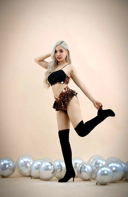 Sister Sexi - B05 黑豹紋 套裝