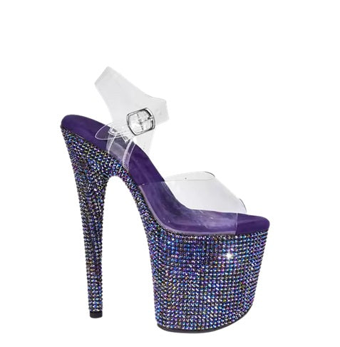 Jewel Heels - IDOL Glitter Purple AB - 8 吋 / 20 公分