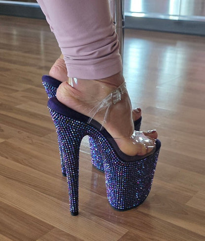 Jewel Heels - IDOL Glitter Purple AB - 8 吋 / 20 公分