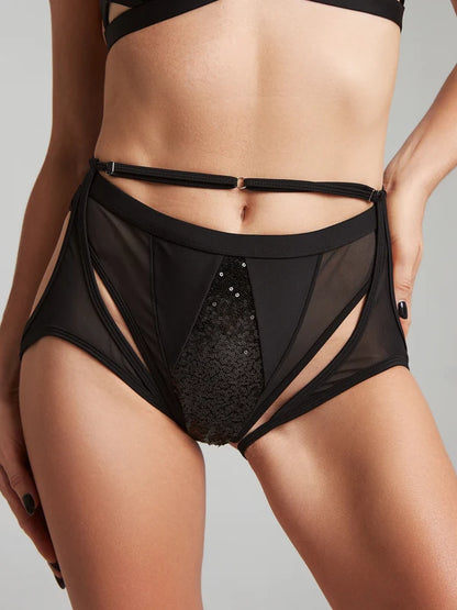 Harna -Sparkling bottoms black 褲子