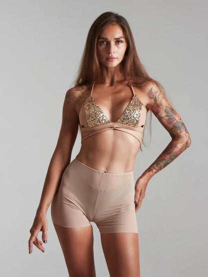 Harna -Moire shorts caramel 褲子