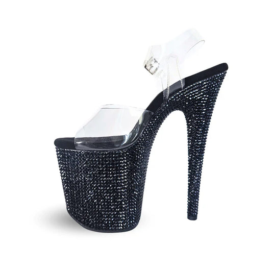 Jewel Heels - IDOL Black Stardust - 8 吋 / 20 公分