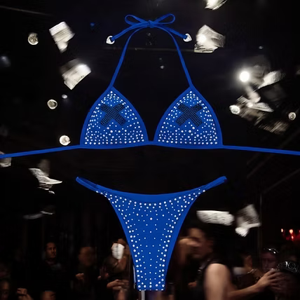 HOT S - Sapphire Set 藍色水鑽比基尼