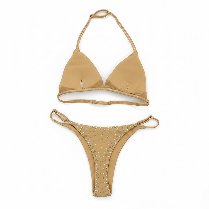 HOT S - Sandstone Set 膚色水鑽比基尼