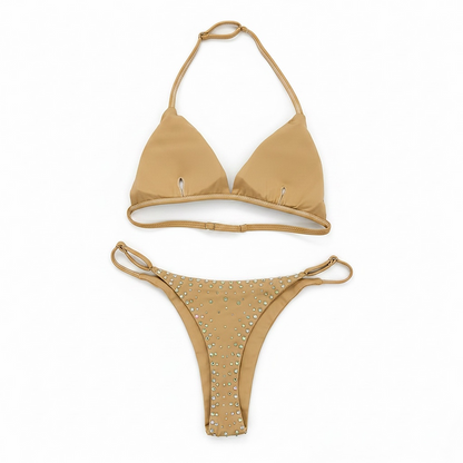 HOT S - Sandstone Set 膚色水鑽比基尼
