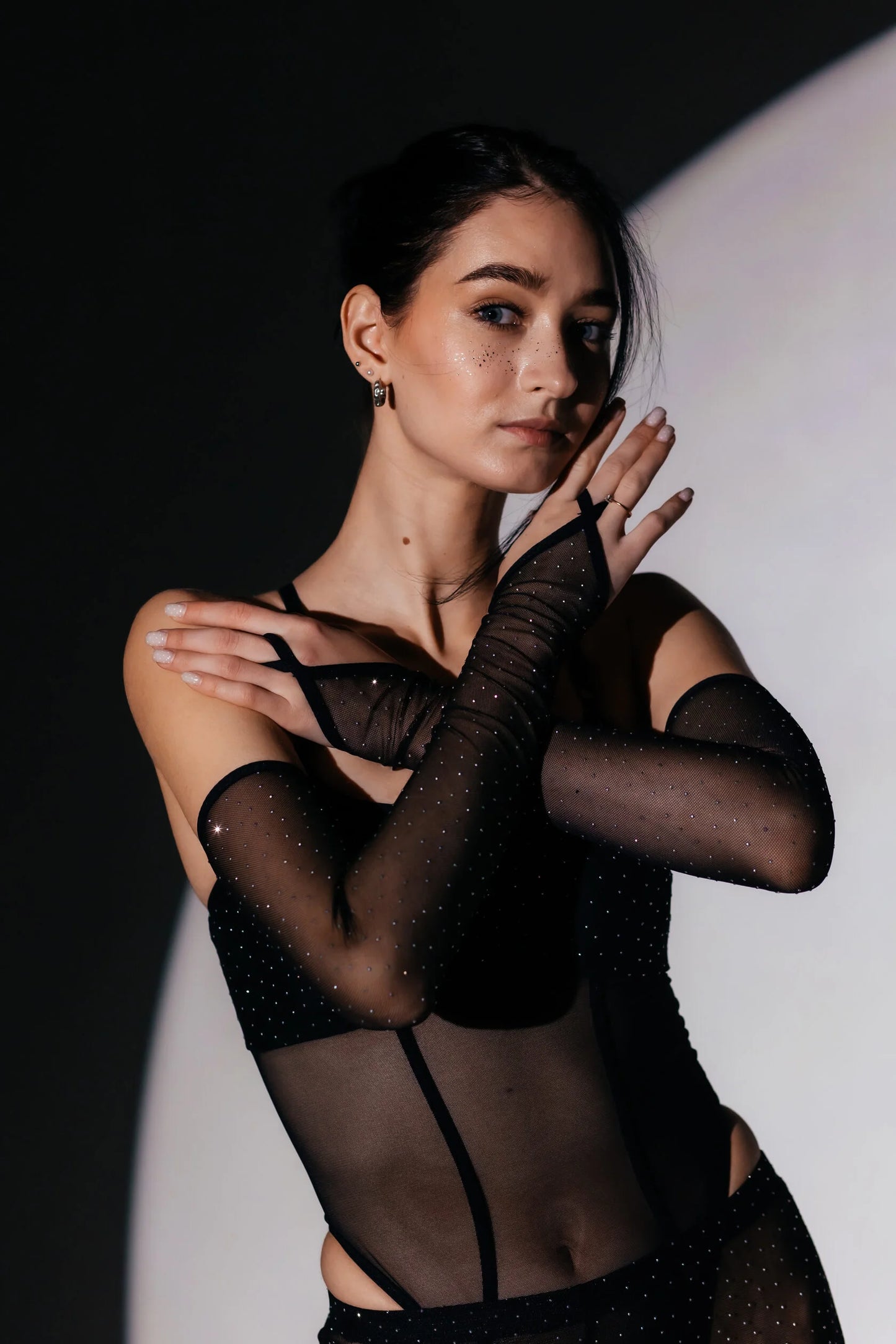 SKINELLE Crystal Mesh Gloves - 手套