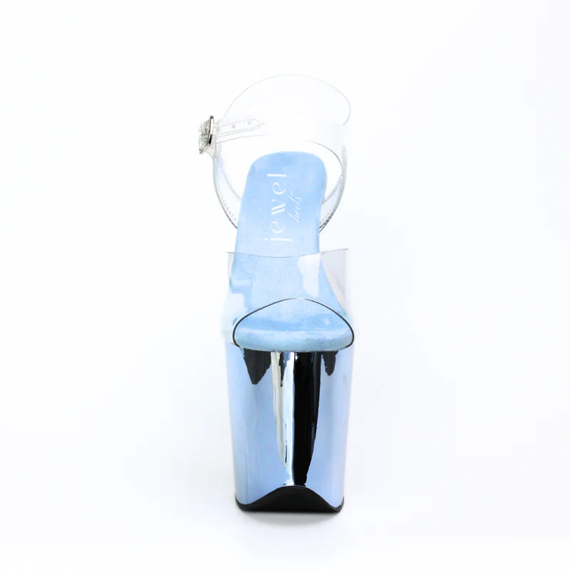 Jewel Heels  - CHROME Sky Blue - 8 吋 / 20 公分