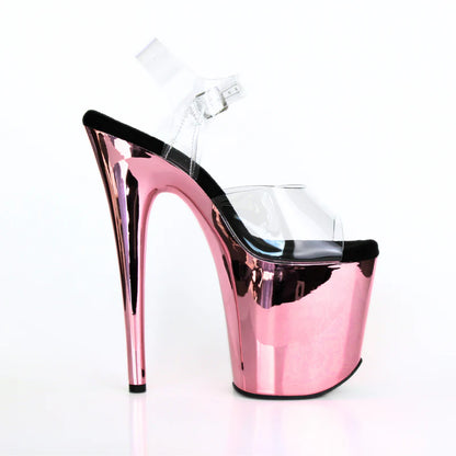 Jewel Heels - CHROME Pink Black - 8 吋 / 20 公分