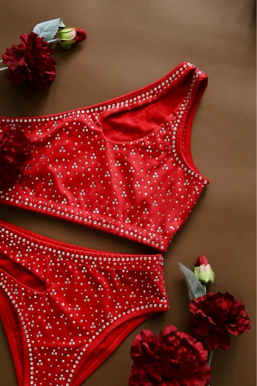 Pole Mania - Rhinestones - Red Leo 閃鑽