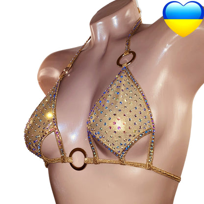 BSB - Rhinestone Bra Top Stripper outfits 上衣 -D