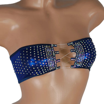 BSB - Rhinestone Bra Top Stripper outfits 上衣 -A