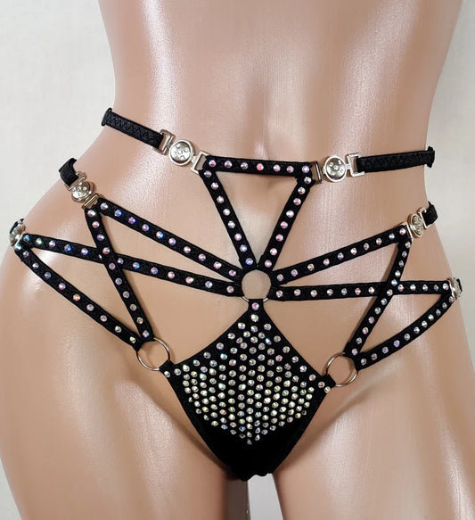 BSB - Rhinestone Stripper Outfits Panties 褲子 - J