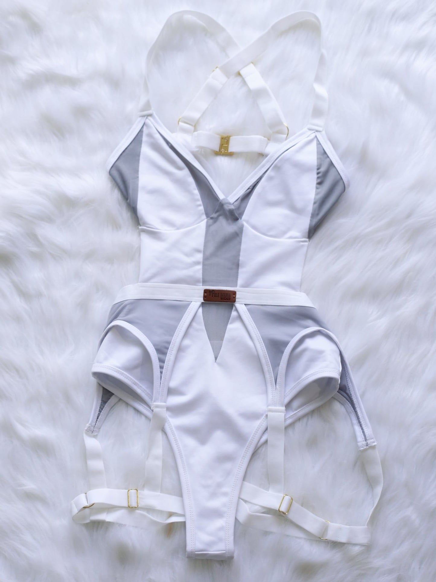 Pole Mania -   Aquarius - White 連身