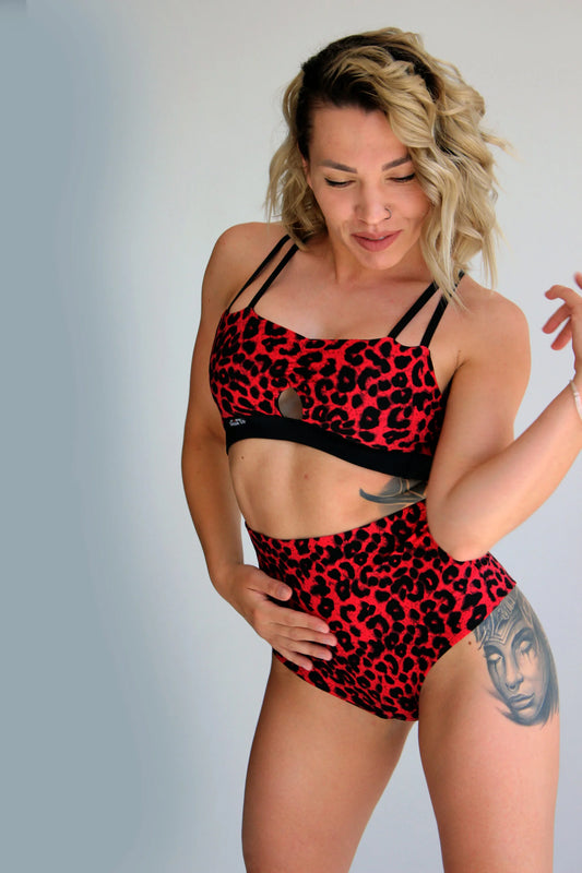 現貨 -DUAA 紅豹紋套裝 #6 (二手)