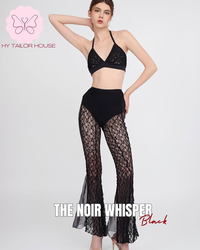 HY Dance Wear - THE NOIR WHISPER - Top 上衣 + 長褲