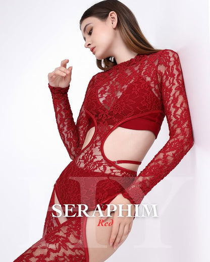 HY Dance Wear - SERAPHIM 蕾絲連身外搭