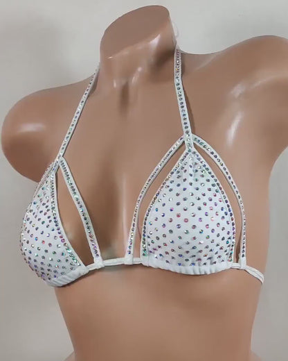 BSB - Rhinestone Bra Top Stripper outfits 上衣 -C