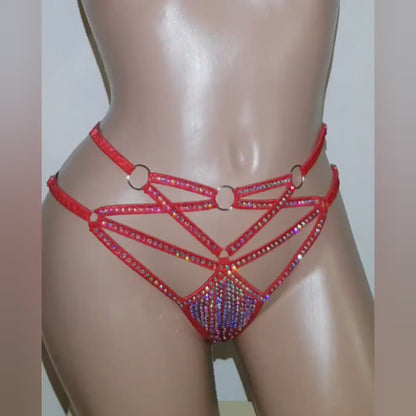 BSB - Rhinestone Stripper Outfits Panties 褲子 - E