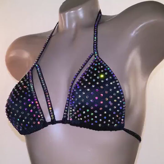 BSB - Rhinestone Bra Top Stripper outfits上衣 -B