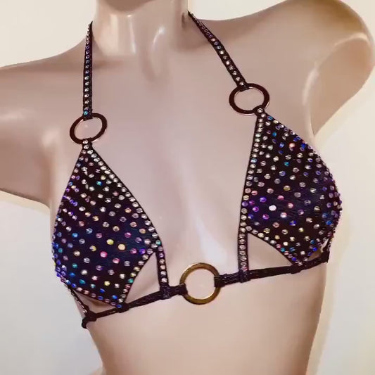 BSB - Rhinestone Bra Top Stripper outfits 上衣 -D
