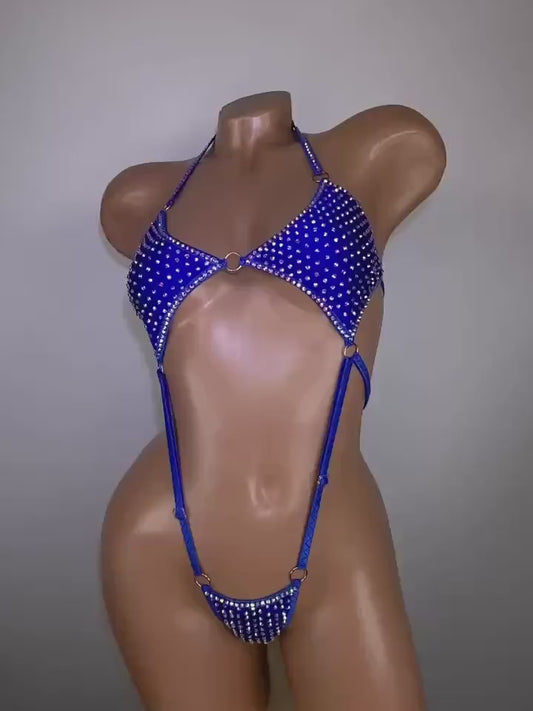 BSB - Rhinestone Bikini Exotic Bodysuit 連身服 -A