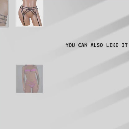 BSB - Rhinestone Bikini Exotic Bodysuit 連身服 -D