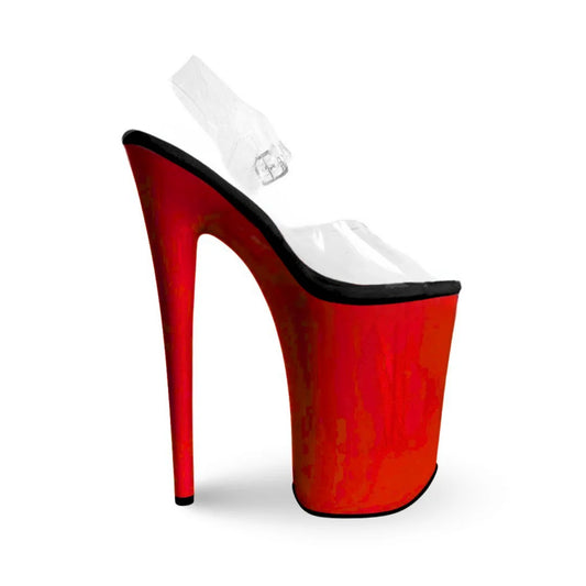Jewel Heels  -  特選款式 Glossy Red Black 紅黑色 - 9 吋 / 23 公分