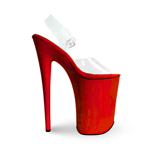 Jewel Heels  -  特選款式 Glossy Red B 紅色 - 9 吋 / 23 公分