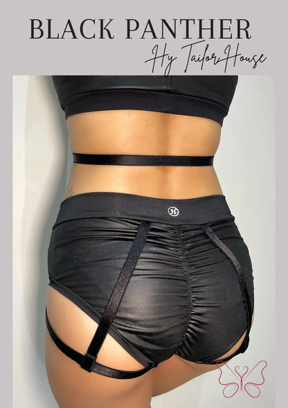 HY Dance Wear - Black Panther 套裝